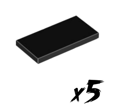 5x LEGO 87079   2x4 Tile   Fliese   schwarz   black