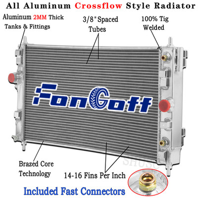 Aluminum Radiator For 2010-2015 Chevrolet	Cruze / 2016 Cruze Limited 1.4 1.8L L4