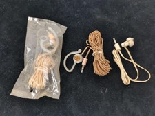 3 VINTAGE TRANSISTOR RADIO TAPE EARPHONE SINGLE EAR BUD EARBUD PIECES