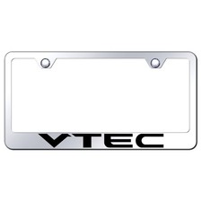 License Plate Frame For Honda Vtec On Stainless Steel Officially Licensed License Plate Frame For Honda Vtec On Stainless Steel Officially Licensed
