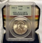 1954 S Franklin Half Dollar - PCGS MS65 - OGH Old Green Holder - 90% Silver