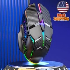 3200DPI Wired Gaming Mouse RGB LED Ergonomic USB Silent 6 Button Gamer Mouse PC