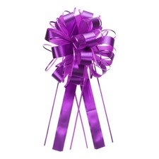 10pcs 11" Large Pull Bow Metallic Gift Wrapping Bows Ribbon Deep Purple