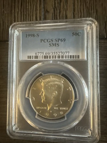 1998 S Kennedy Half Dollar PCGS SP69 SMS