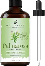 Palmarosa Essential Oil – 1 Fl Oz – 100% Pure and Natural – Premium Grade Essent