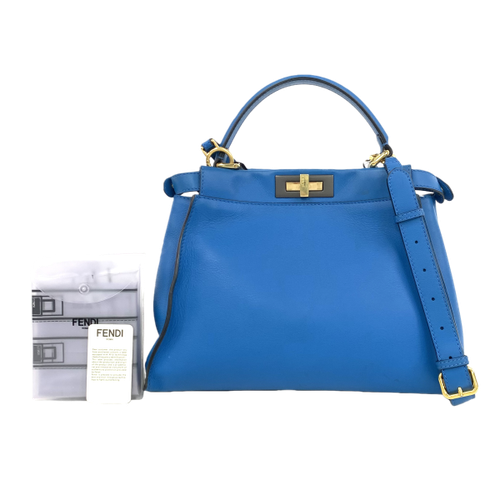 FENDI Cowhide Bags Blue Shoulder Bag C1364876585 - Picture 1 of 20