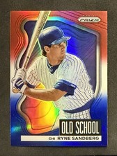2022 Panini Prizm - Old School Ryne Sandberg #OS-4 Red White & Blue Prizm - Cubs