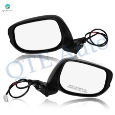 Lh-rh Power Non-heated Manual Folding View Mirror For 2009-2014 Honda Fit Pair 2