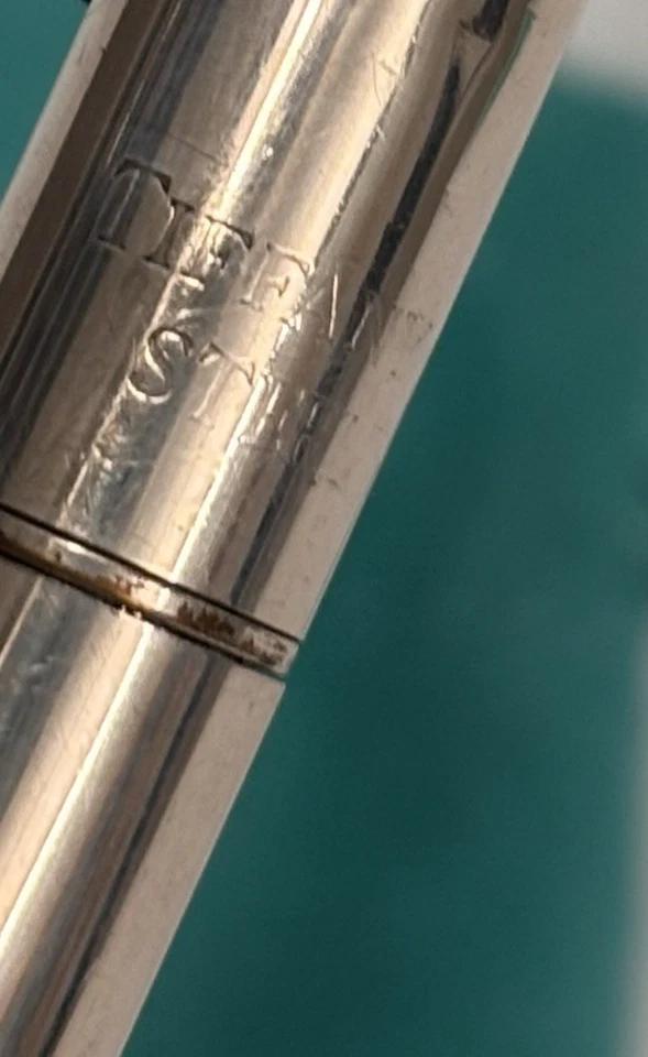 Tiffany & Co. Vintage Sterling Silver Ballpoint Pen New Ink (monogrammed Jane) - Image 3 of 3
