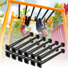 12 Pcs 16.5" Black Outdoor Monkey Bars for Playground  Outdoor/Indoor Monkey Ba