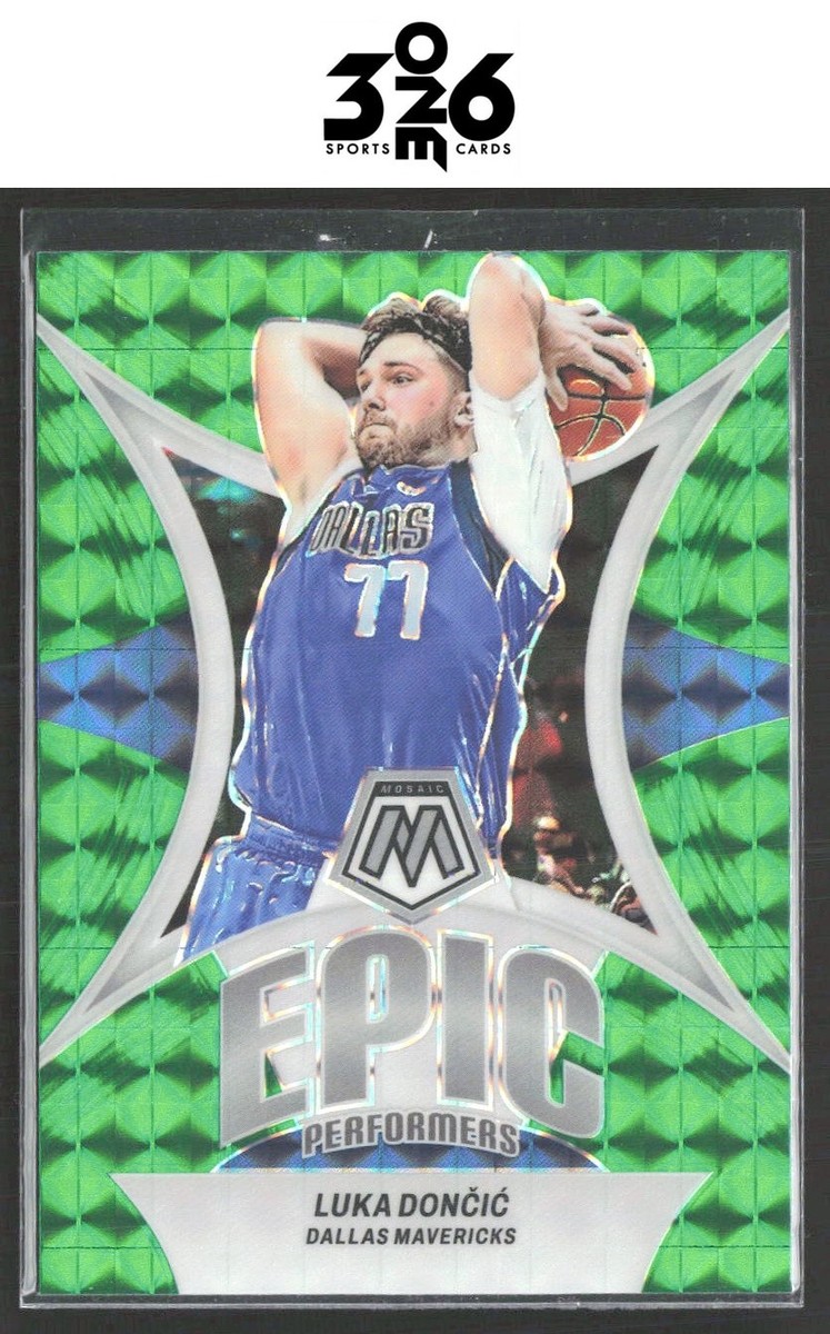 Luka Doncic 2023-24 Panini Mosaic Epic Performers Mosaic Green #9