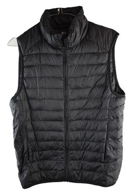 UNIQLO schwarze wattierte Daunenweste Gr. XS Herren gesteppt Freizeit Outdoor Oberbekleidung