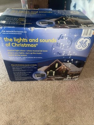 GE The Lights and Sounds of Christmas Pro-Line Musical Light Sound Show - EXC 