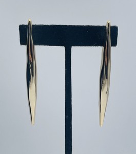 Authentic Alexis Bittar Vintage Gold Plated Long Dangle Earrings