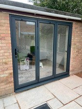 Aluminium Folding Doors in Grey, Black, or White | Custom Made
