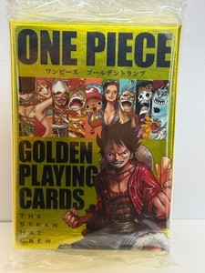 ONE PIECE GOLDEN PLAYING CARDS シュリンク付未開封 ONE PIECE Golden Playing Cards Jump Festa 2024 Mugiwara Japan