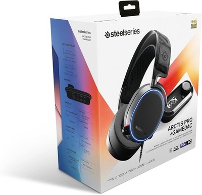 SteelSeries Arctis Pro + GameDAC Black Headband Headsets for PS4/PS5 & PC
