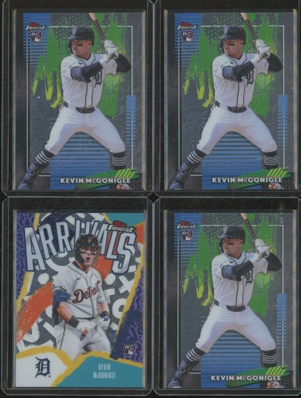 2026 Topps Finest (LOT x4) KEVIN MCGONIGLE RC Rookie Arrivals Detroit Tigers DD1