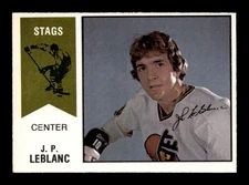 1974 75 O-Pee-Chee WHA #36 Jean-Paul LeBlanc Stags EX-MT+ *g2