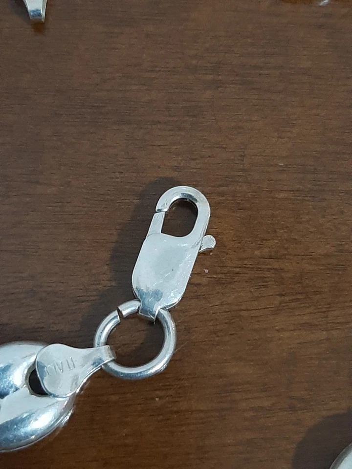 COLLANA  UOMO ARGENTO  925 COLLIER GIROCOLLO maglia marinara  $ - Immagine 4 di 4