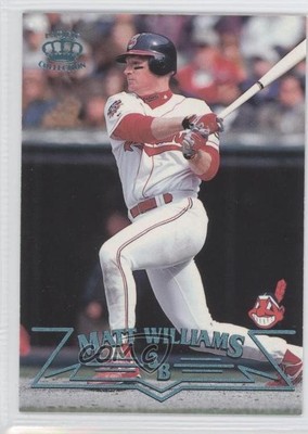 1998 Pacific Crown Collection Platinum Blue Matt Williams #81 0q3