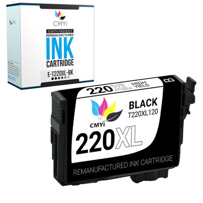 CMYi 1PK Replacement 220XL Black Ink Cartridge Fits Epson Expression XP320 XP420