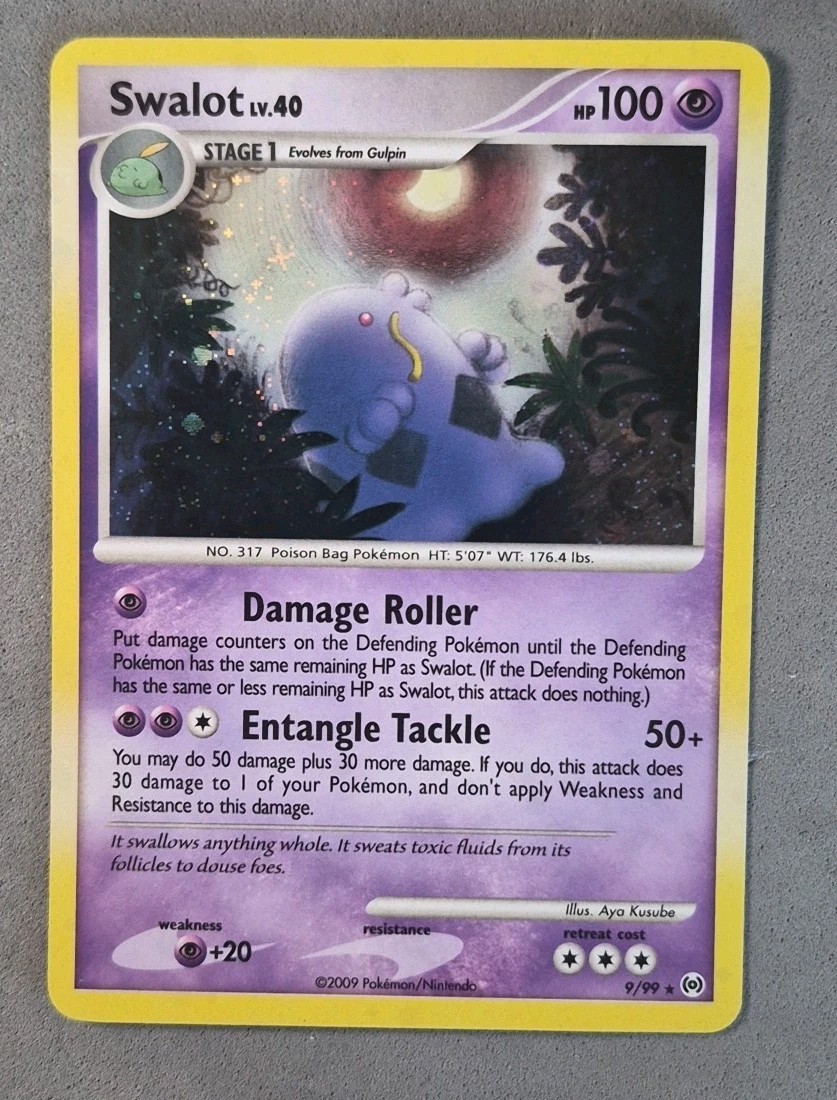 "Swalot Lv.40 100HP Holo Rare #9/99 Platinum Arceus 2009 ( LP)! Poisonous Tank