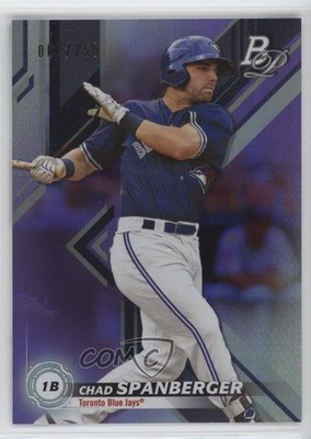 2019 Bowman Platinum Wal-Mart Top Prospects Purple Foil Chad Spanberger 19sj