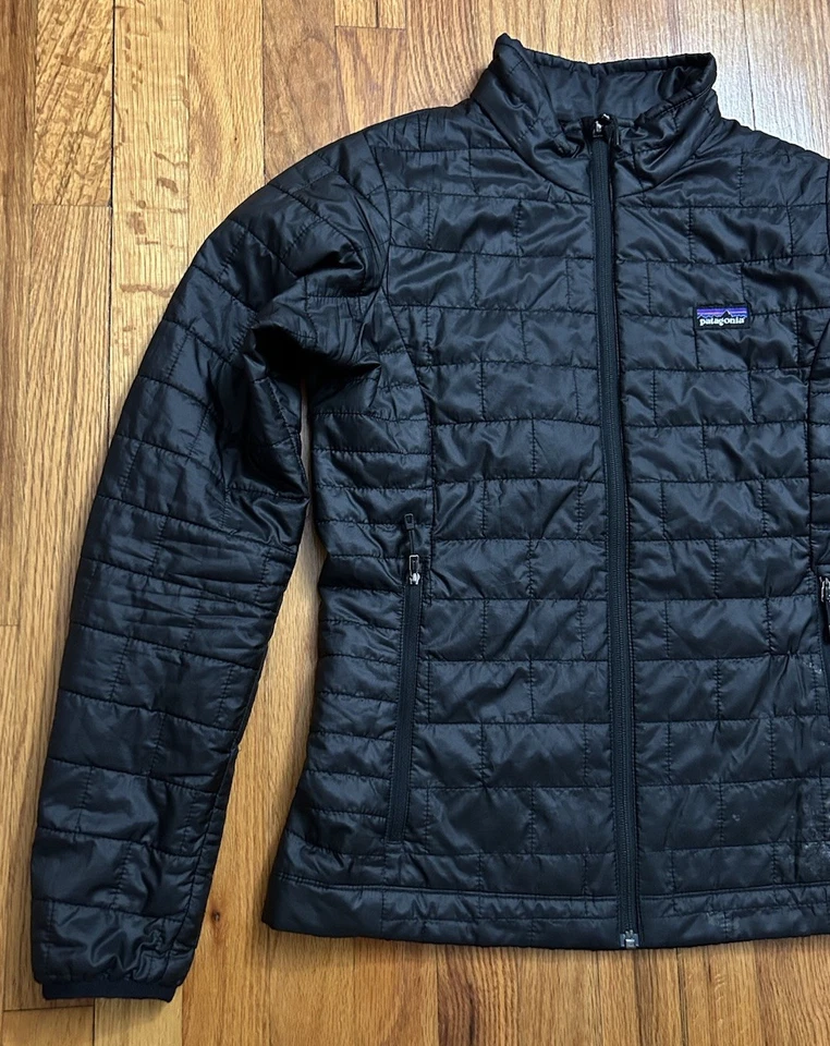Chaqueta Patagonia Nano Puff Negra Talla Mujer S Pequeña Ligera *Defecto Menor* Foto 2 de 4