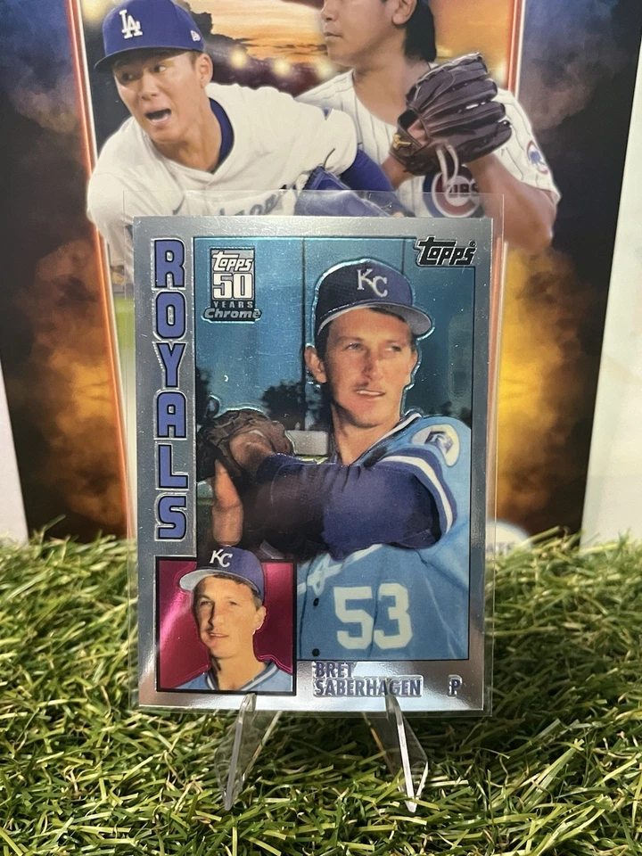 2001 Topps Traded & Rookies #T110 Bret Saberhagen Chrome INVB-1H - Image 2 of 2