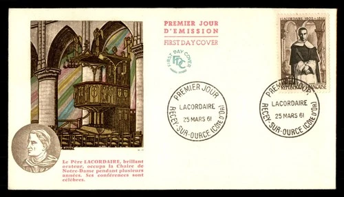 Mayfairstamps France FDC 1961 Lacordaire First Day Cover aaw_82247