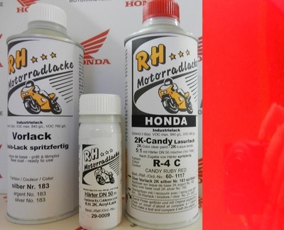 motorcycle color laque paint Candy Ruby Red R-4C Honda CB 750 Four K0 sandcast