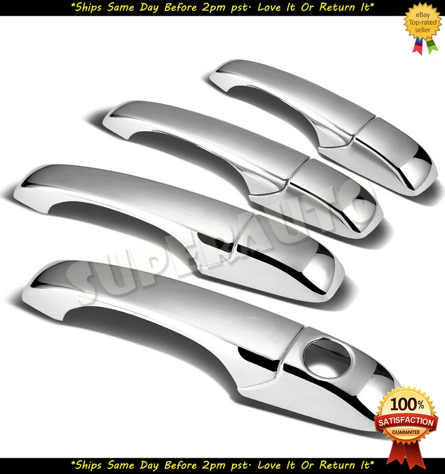 Espejo retrovisor cromado completo + superposición de manija para Chrysler 300/300C Dodge Magnum 2005-2010 Foto 4 de 4