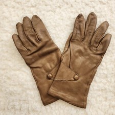 Vintage Leather Gloves M Cognac Old Money Countryside Quiet Luxury Minimalist