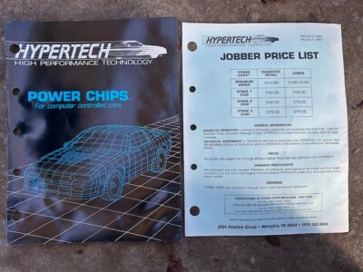 Original Vintage Hypertech Power Chips computer controlled cars brochure