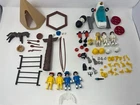 Vintage Playmobil Figure Lot, Space, Pilgrims, Native Americans And Accessories