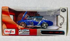 🏁🏁Maisto 1965 Shelby Cobra 427 Blue 1/24 Scale Custom Shop🏁🏁