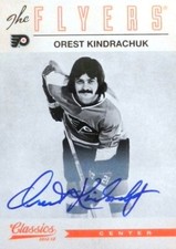 12-13 panini classics signatures base orest kindrachuk flyers autograph auto 