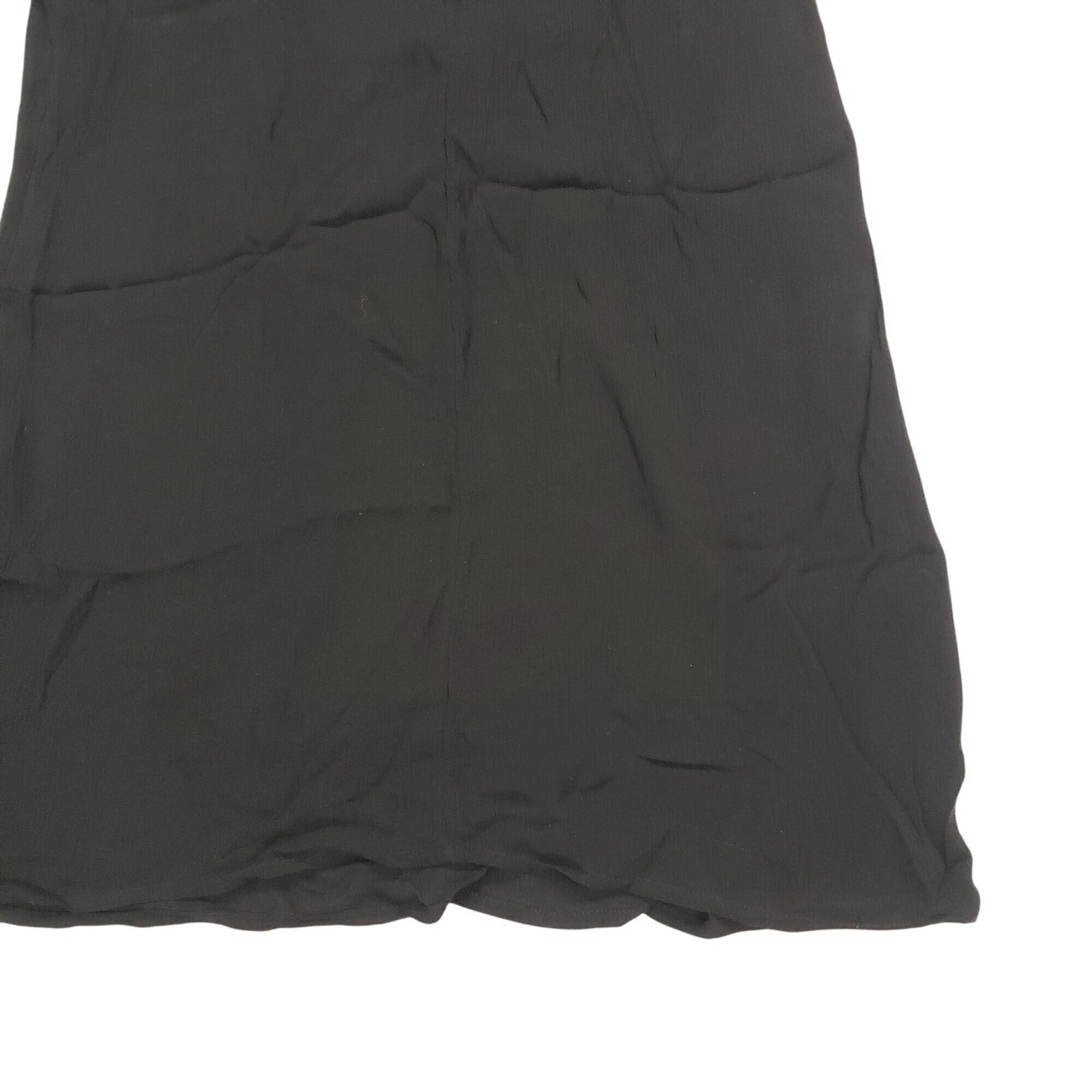 UNDERCOVER Victorias Secret Rosa Nero Regolabile Spaghetti Strap Abito Slip Foderato Casual W