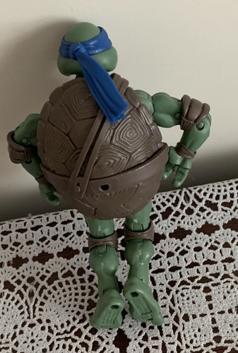2016 TMNT Ninja Elite Leonardo Action Figure With Tan Trench Coat 6 Inch Turtle - 第 6/7 張圖片