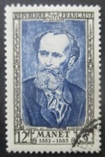 FRANCE-1952-Manet N°931 oblitéré