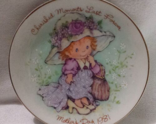 Mothers Day Plate Cherished Moments Last Forever Ginger Collectible 1981 Avon - Picture 4 of 7