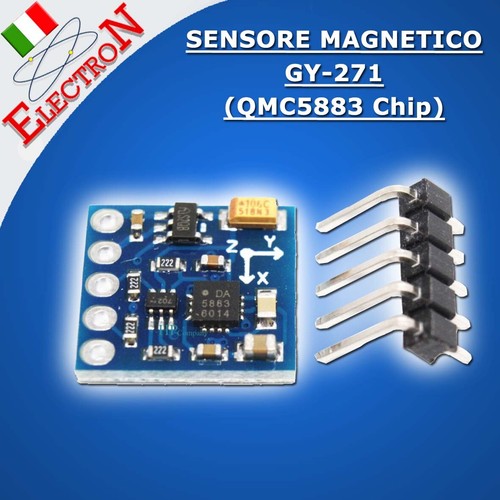 Sensore Magnetico GY-273 QMC5883L - Modulo Bussola 3 Assi Per Arduino, 3V-5V, Con Cavi - Foto 8