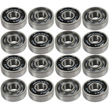 Amphetamine Inline Skate Speed Bearings Set of 16 Pre-Lubricated Ceramic Gold