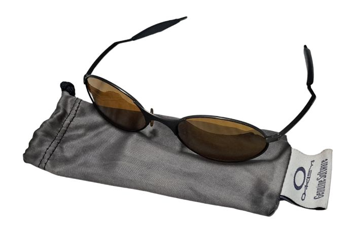 Oakley E-wire Matte Black Sunglasses Vintage Sunglasses | eBay
