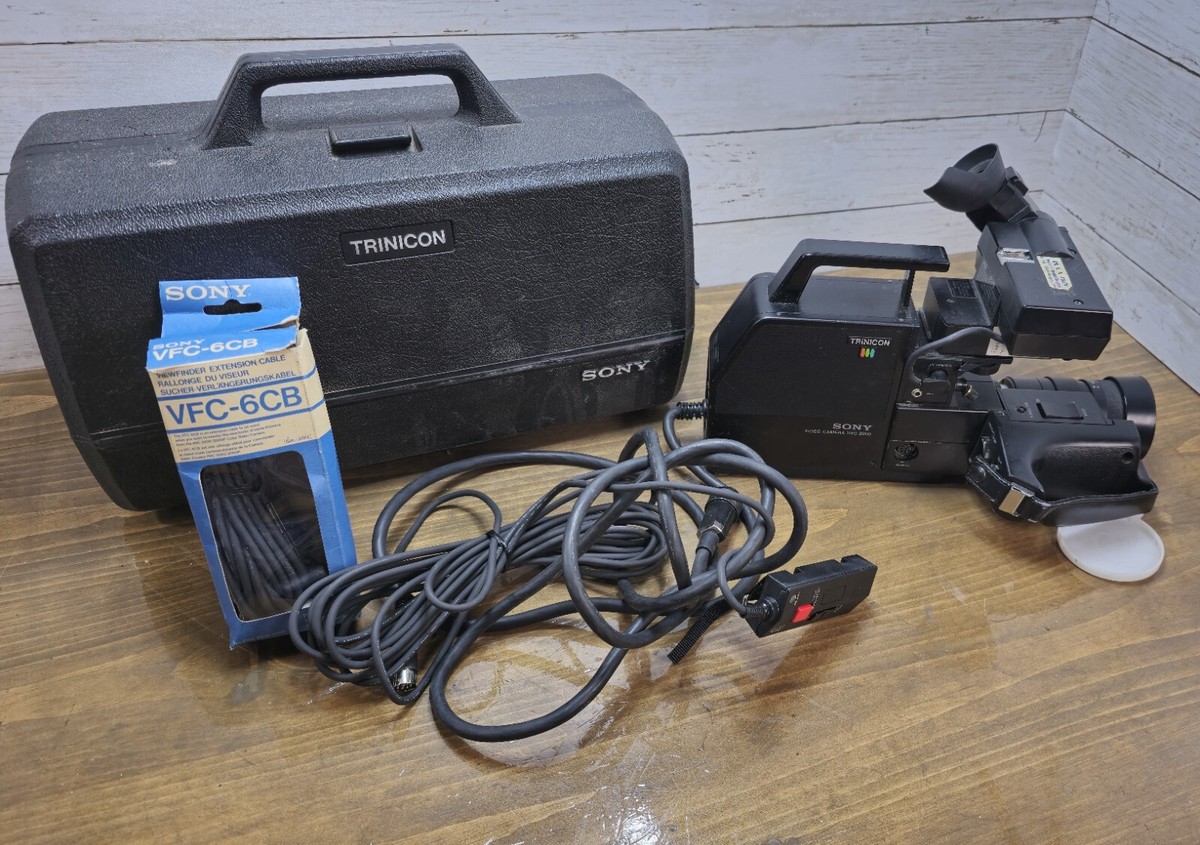 Vintage Sony Trinicon HVC-2200 Color Video Camera w/ View Finder