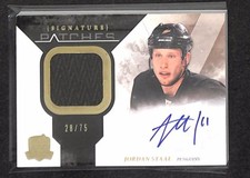 2010-11 Upper Deck The Cup Signature Patch Auto #SP-ST Jordan Staal No 28 of 75