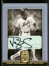 2005 Donruss Greats #13 Darryl Strawberry Signature Platinum HoloFoil