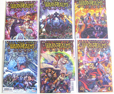 US - WAR OF THE REALMS - 1 2 3 4 5 6 complete series MARVEL 2019
