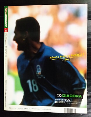 R.baggio　XL baggio football 1999 サッカー 1999 Roberto Baggio ITALY Inter Milan JP Soccer Football Magazine